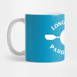 Long Island Paddling Co White Lettering Mug